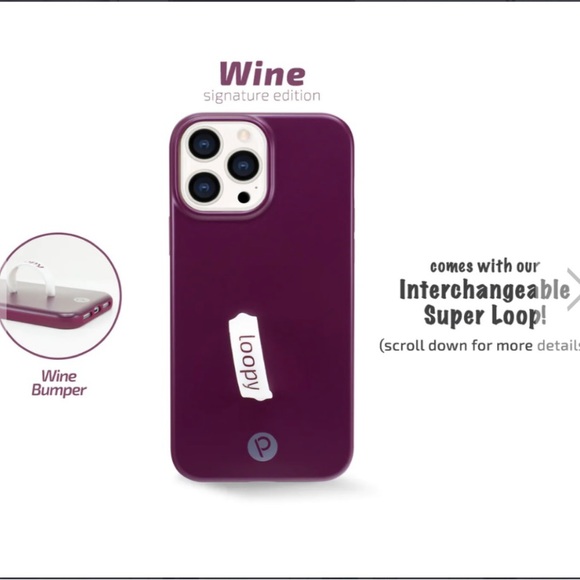 Loopy Case Accessories Loopy Original Iphone 3 Pro Max 67 Screen Wine Poshmark